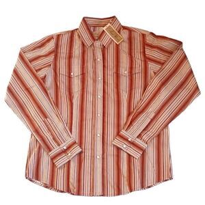 Womens Cedar Rose Western Country Cowgirl Shirt Size L